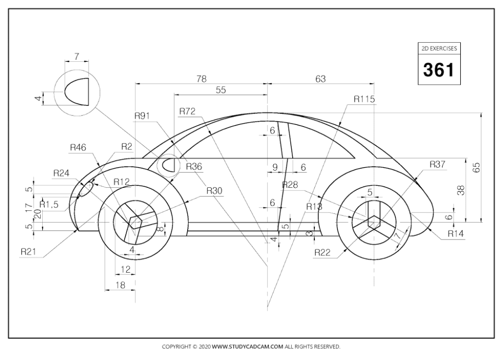 Detail Gambar 2d Di Autocad Nomer 33