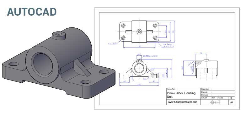 Detail Gambar 3 Dimensi Autocad Nomer 28