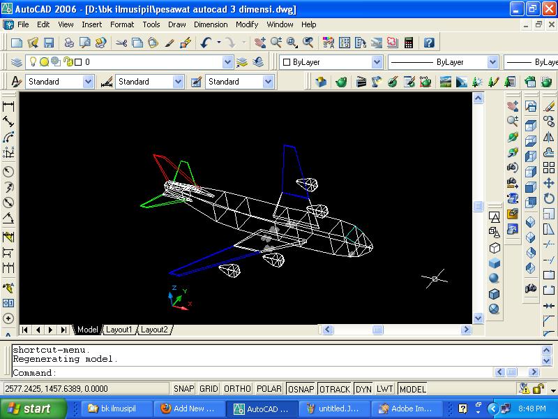 Detail Gambar 3 Dimensi Autocad Nomer 29