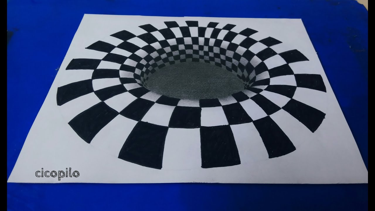 Detail Gambar 3 Dimensi Hitam Putih Nomer 13