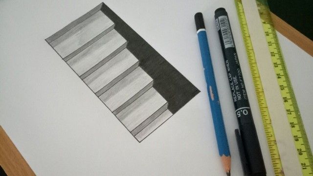 Detail Gambar 3 Dimensi Mudah Dengan Pensil Nomer 24