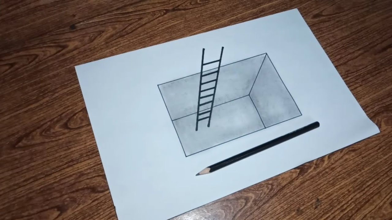Detail Gambar 3 Dimensi Mudah Dengan Pensil Nomer 36