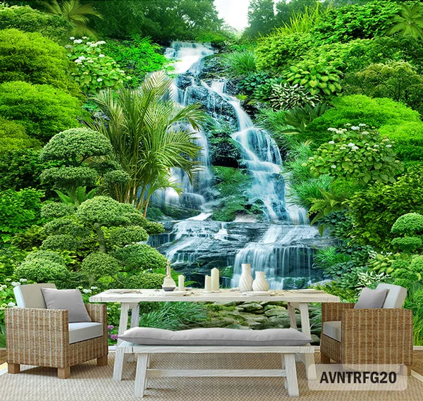 Detail Gambar 3d Air Terjun Di Tembok Nomer 18