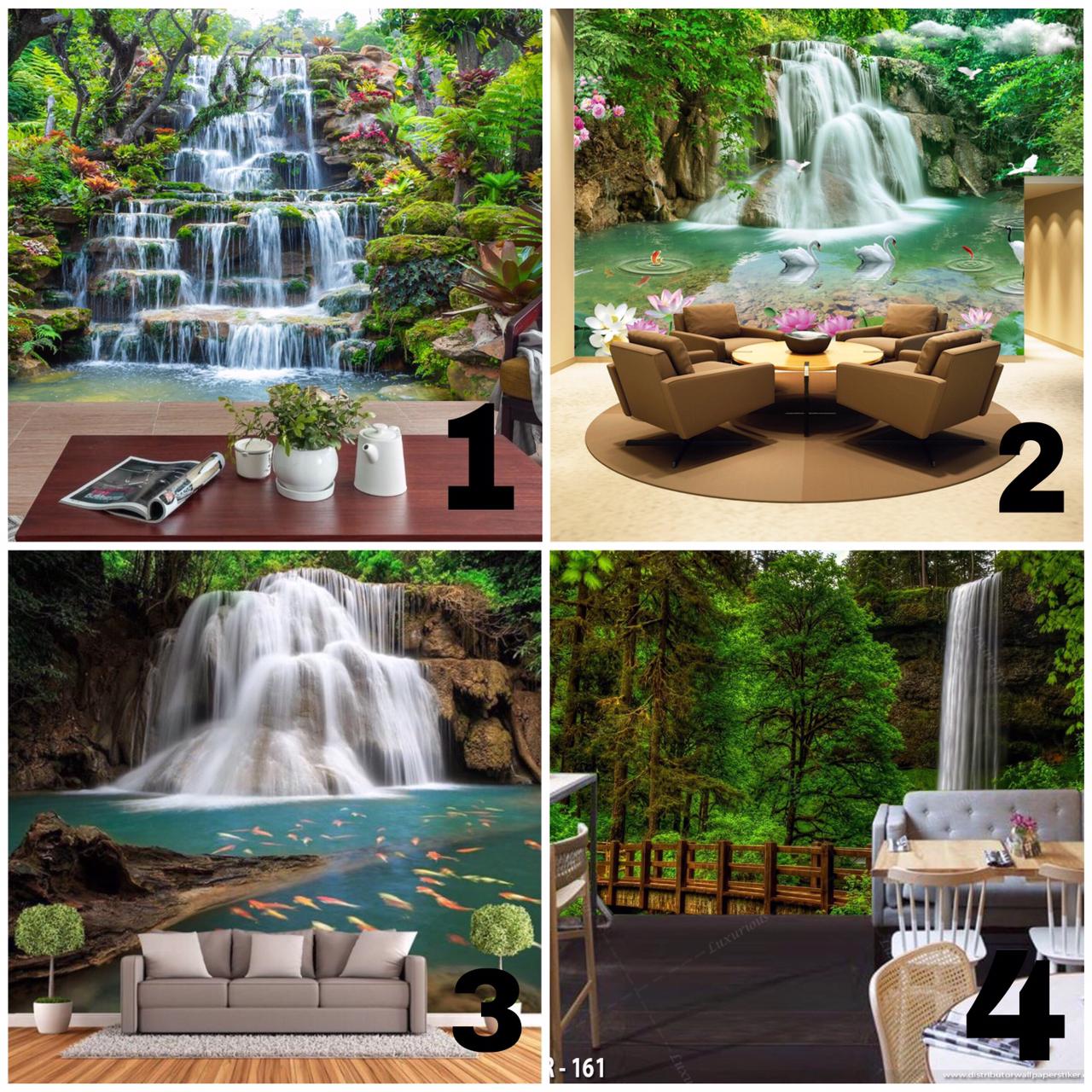 Detail Gambar 3d Air Terjun Di Tembok Nomer 33