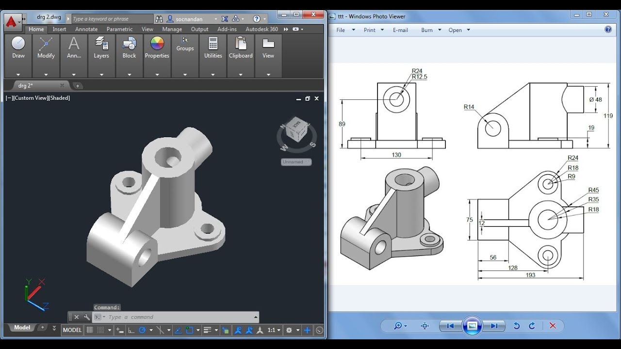 Detail Gambar 3d Autocad Nomer 3