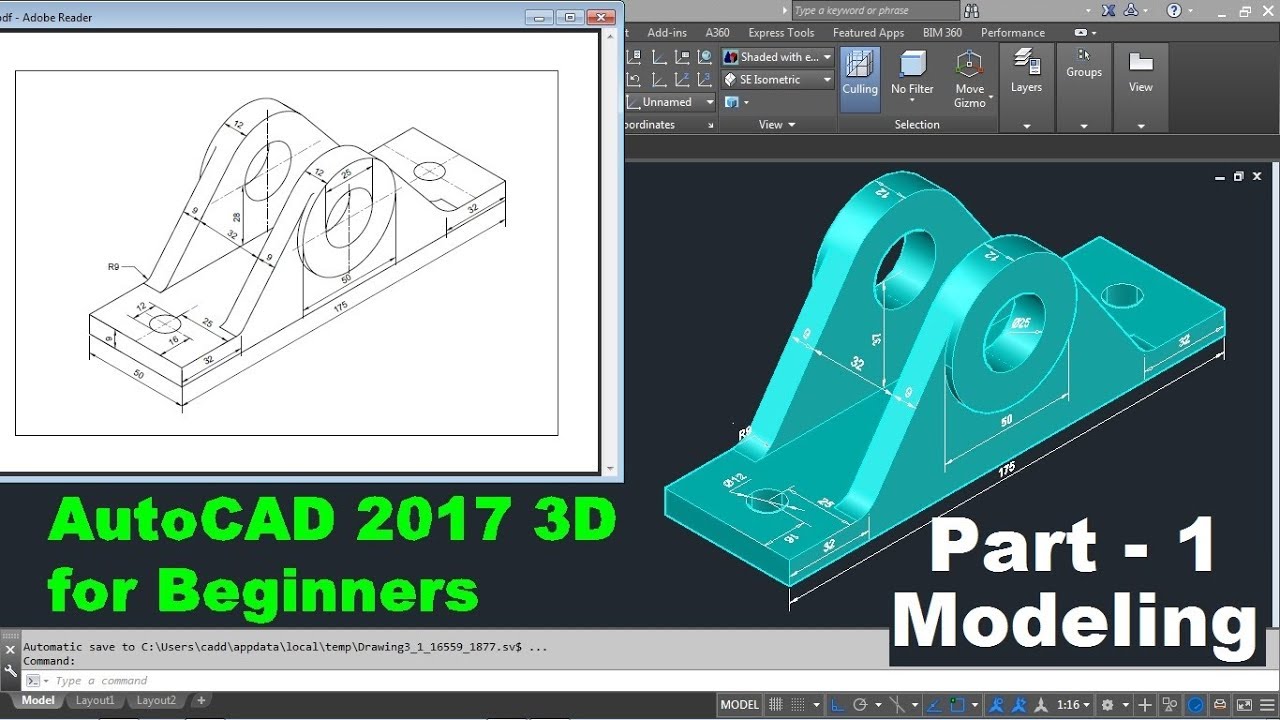 Detail Gambar 3d Autocad Nomer 5