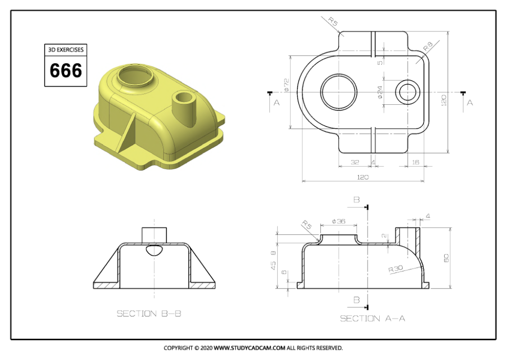 Detail Gambar 3d Autocad Nomer 52