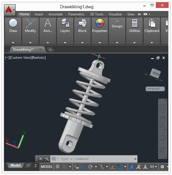 Detail Gambar 3d Autocad Nomer 10