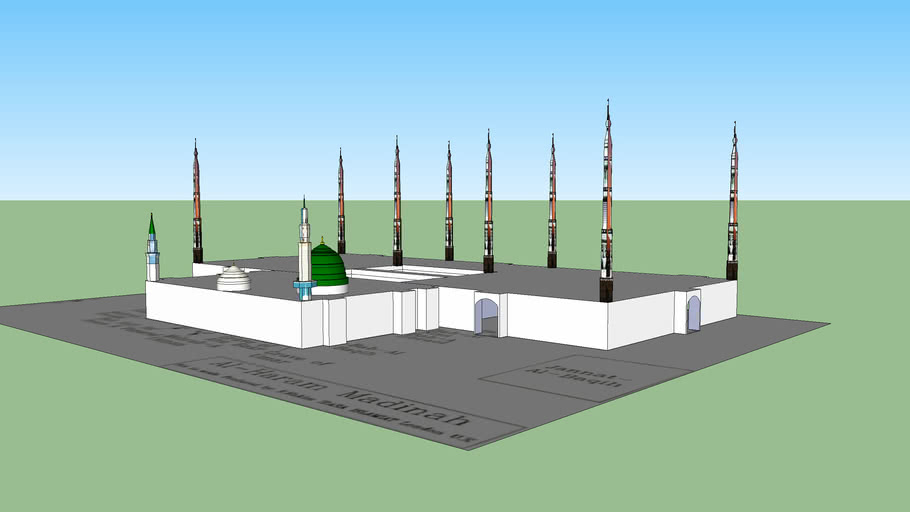 Detail Gambar 3d Masjid Nabawi Nomer 17