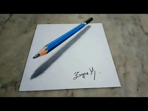 Detail Gambar 3d Pensil Mudah Nomer 5