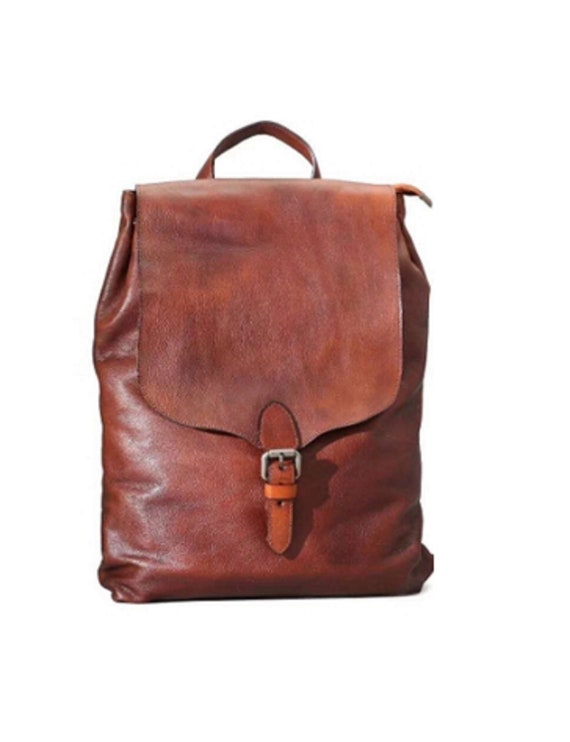 Detail Brauner Lederrucksack Nomer 11