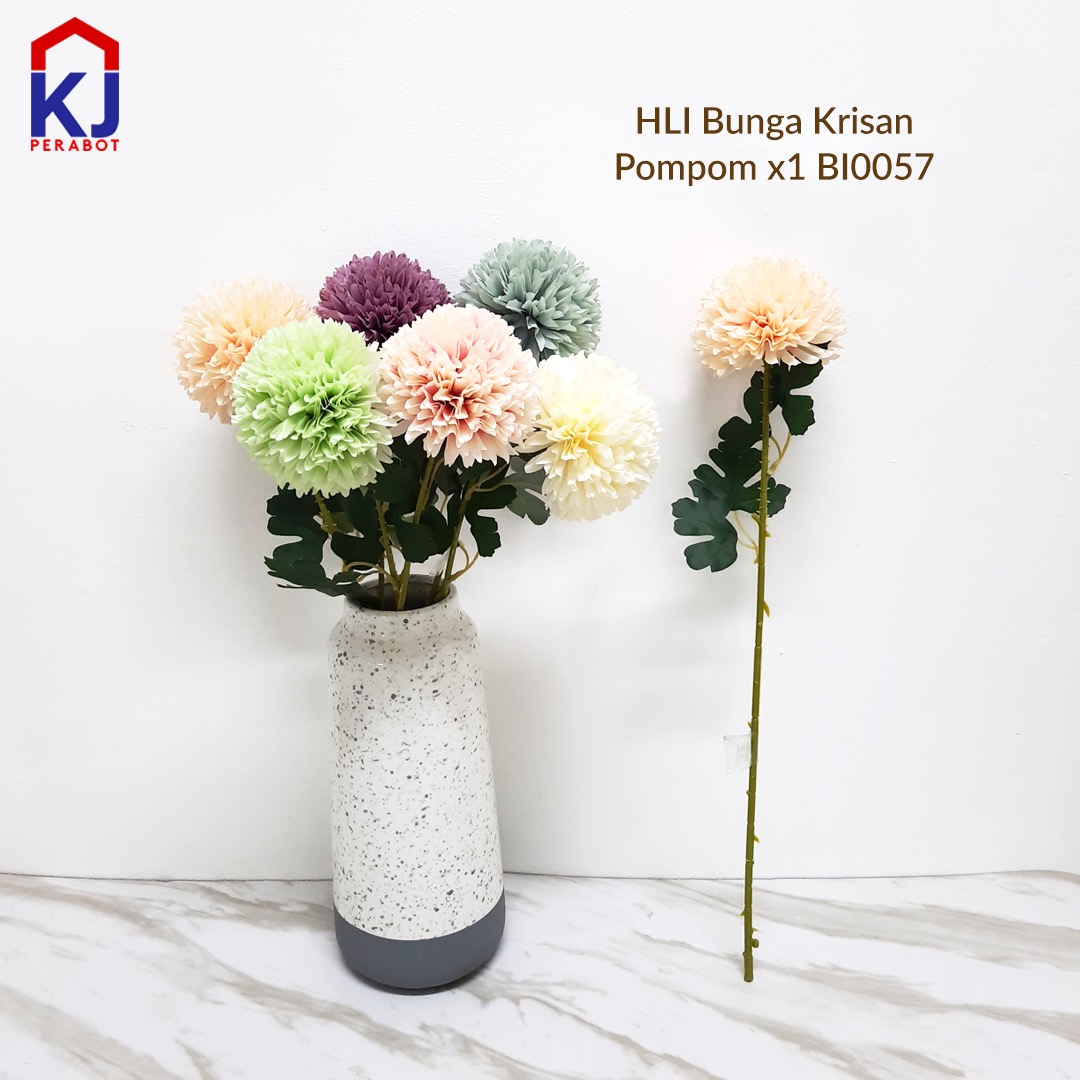 Detail Bunga Krisan Pompom Nomer 54