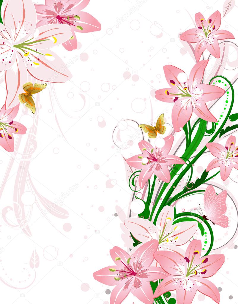Detail Bunga Lily Vector Nomer 24
