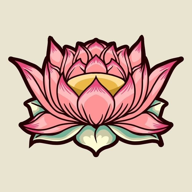 Bunga Lotus Vector - KibrisPDR