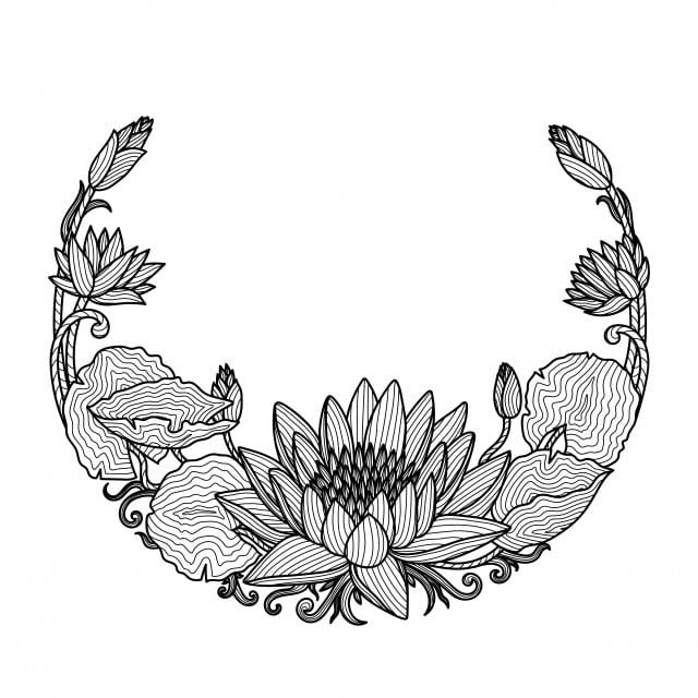 Detail Bunga Lotus Vector Nomer 16