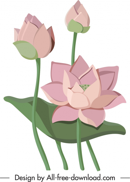 Detail Bunga Lotus Vector Nomer 33