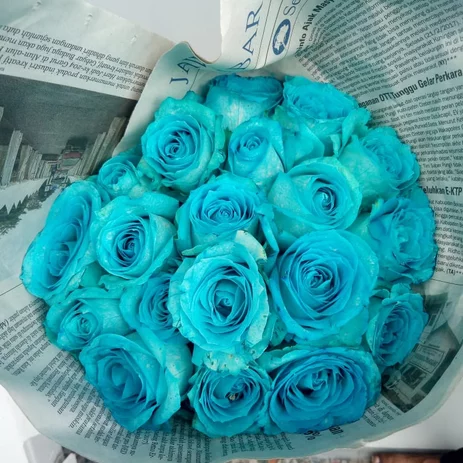 Detail Bunga Mawar Biru Dongker Nomer 33
