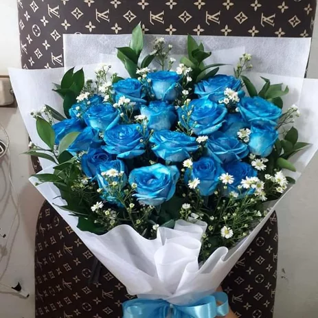 Detail Bunga Mawar Biru Dongker Nomer 9