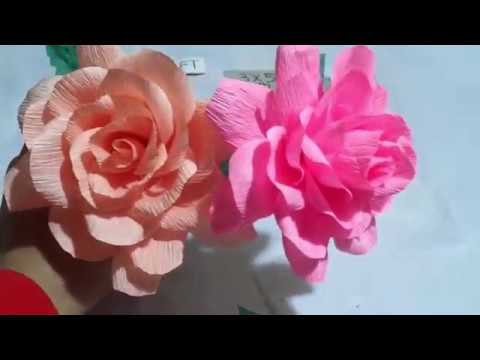 Detail Bunga Mawar Dari Kertas Krep Nomer 3