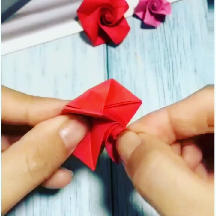 Detail Bunga Mawar Dari Kertas Origami Nomer 52