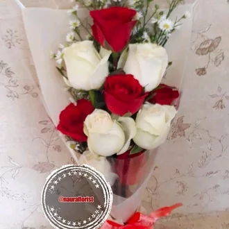 Detail Bunga Mawar Merah Putih Nomer 35