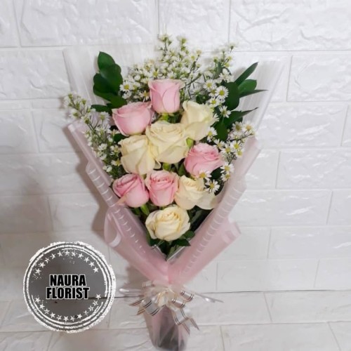 Detail Bunga Mawar Pink Dan Putih Nomer 36