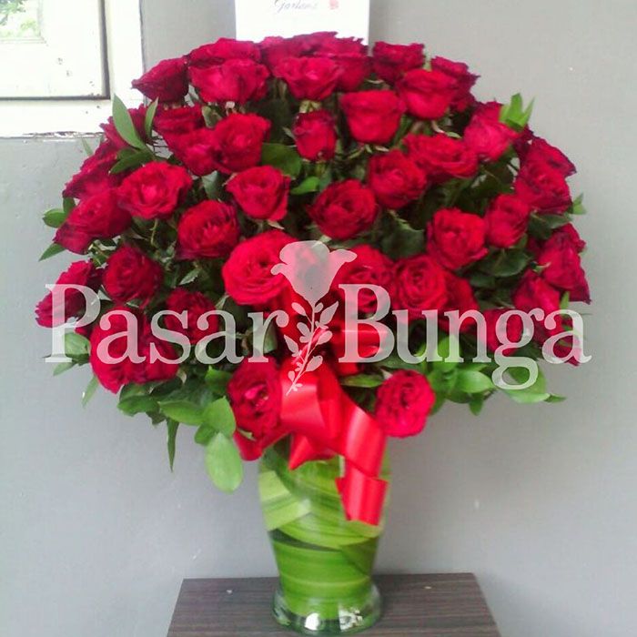 Detail Bunga Plastik Mawar Merah Nomer 37