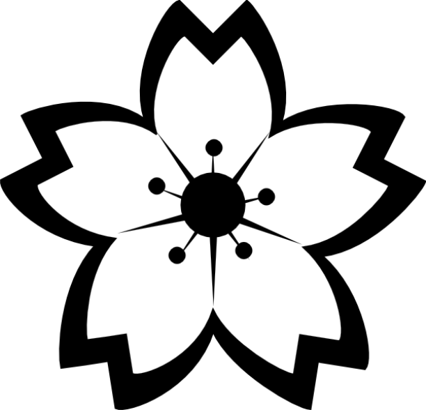 Bunga Sakura Hitam Putih - KibrisPDR