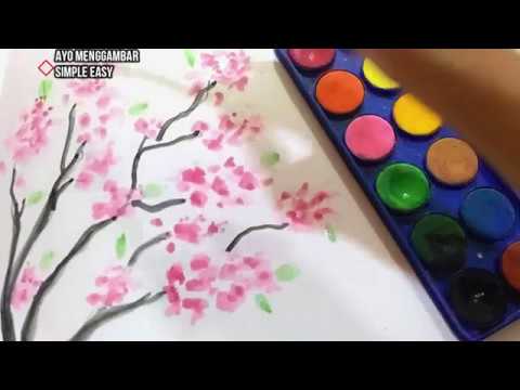 Detail Bunga Sakura Lukisan Nomer 31