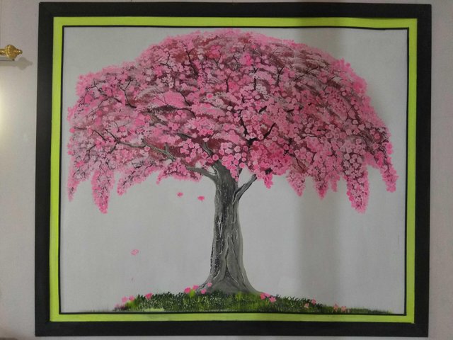 Detail Bunga Sakura Lukisan Nomer 33