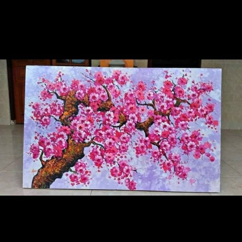 Detail Bunga Sakura Lukisan Nomer 5