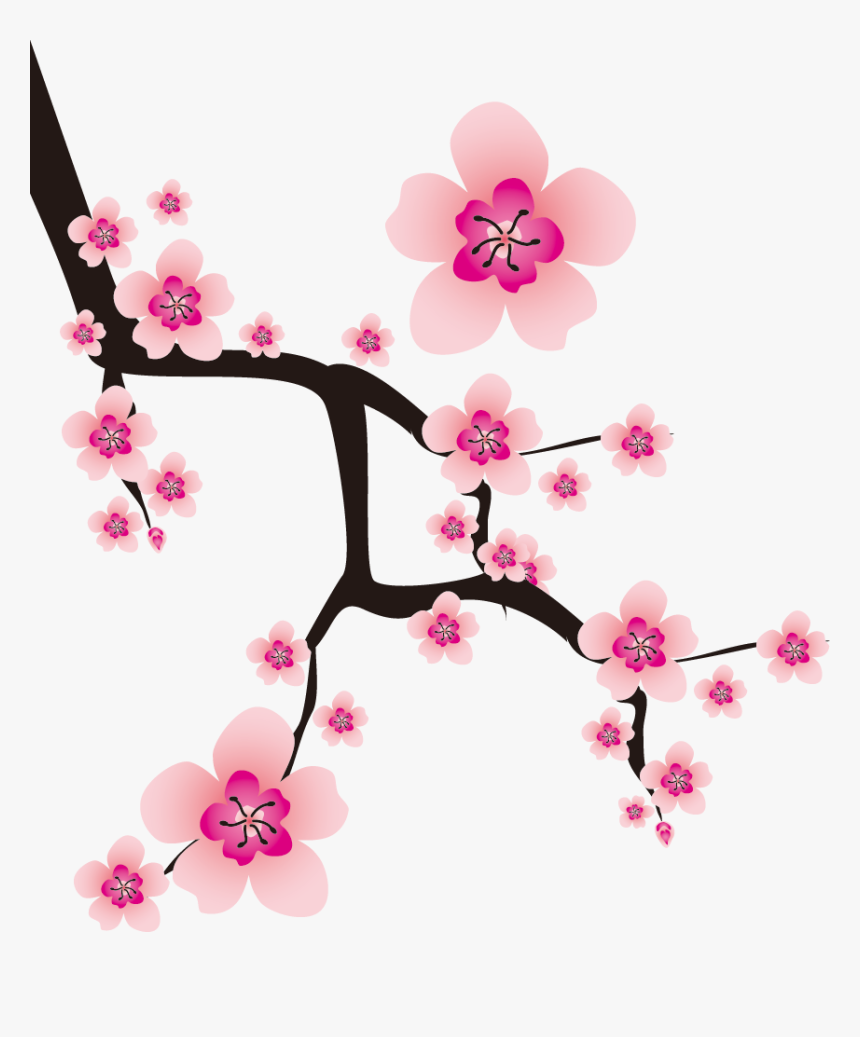 Detail Bunga Sakura Vector Free Nomer 13