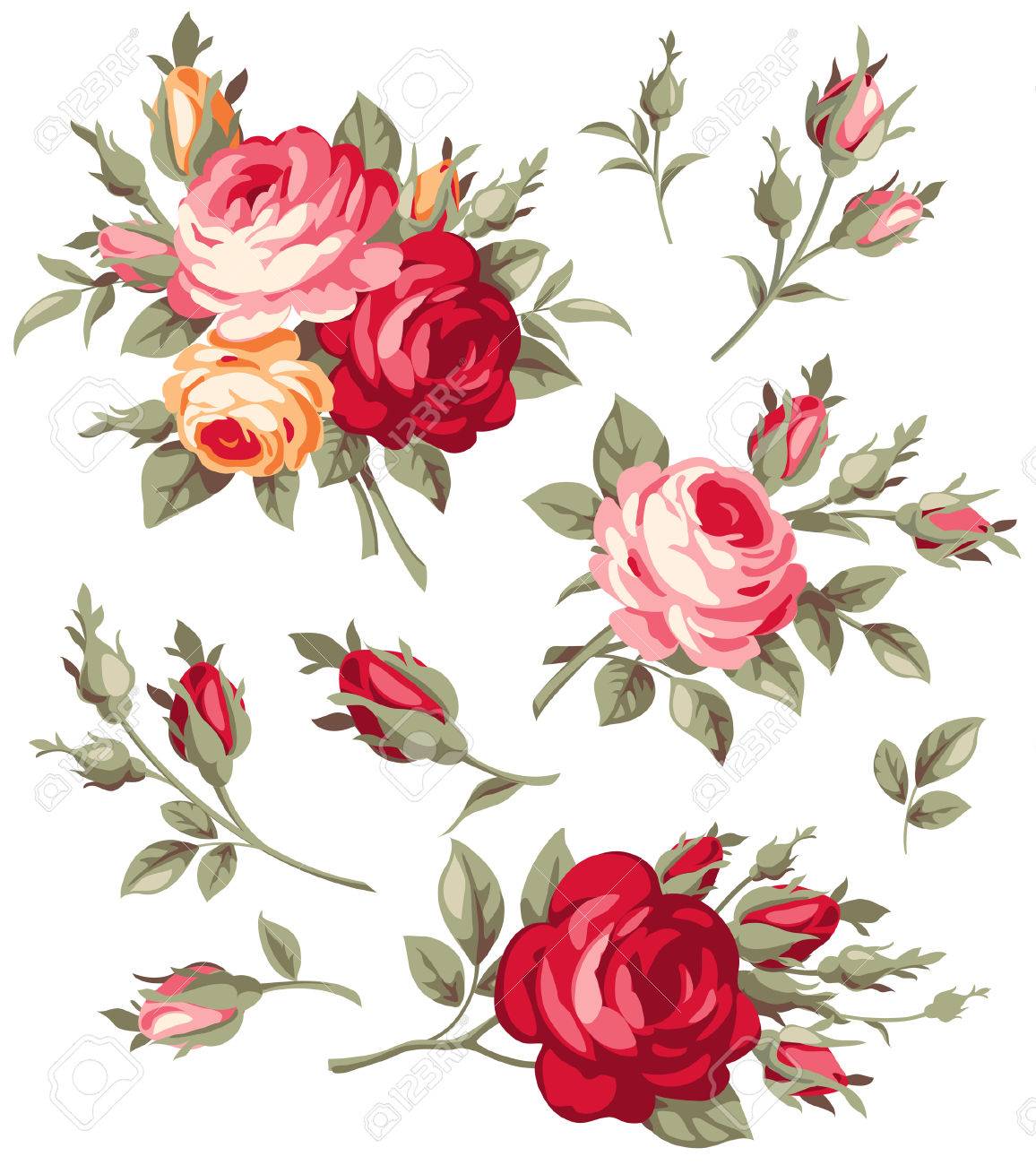 Detail Bunga Shabby Vector Nomer 12