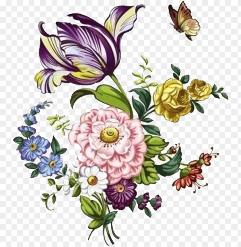 Detail Bunga Shabby Vector Nomer 20