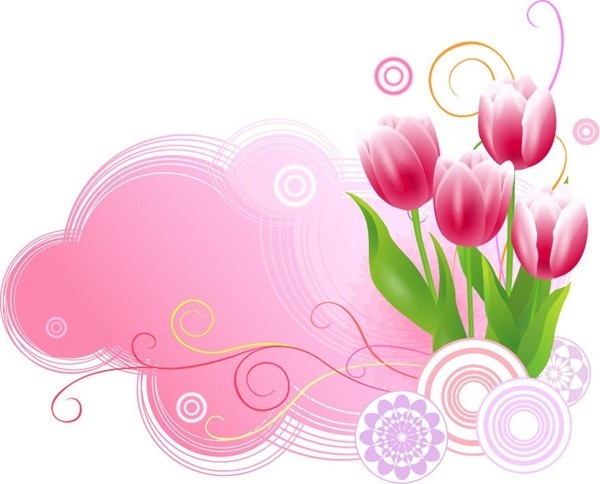 Detail Bunga Tulip Vector Nomer 17