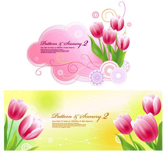 Detail Bunga Tulip Vector Nomer 28