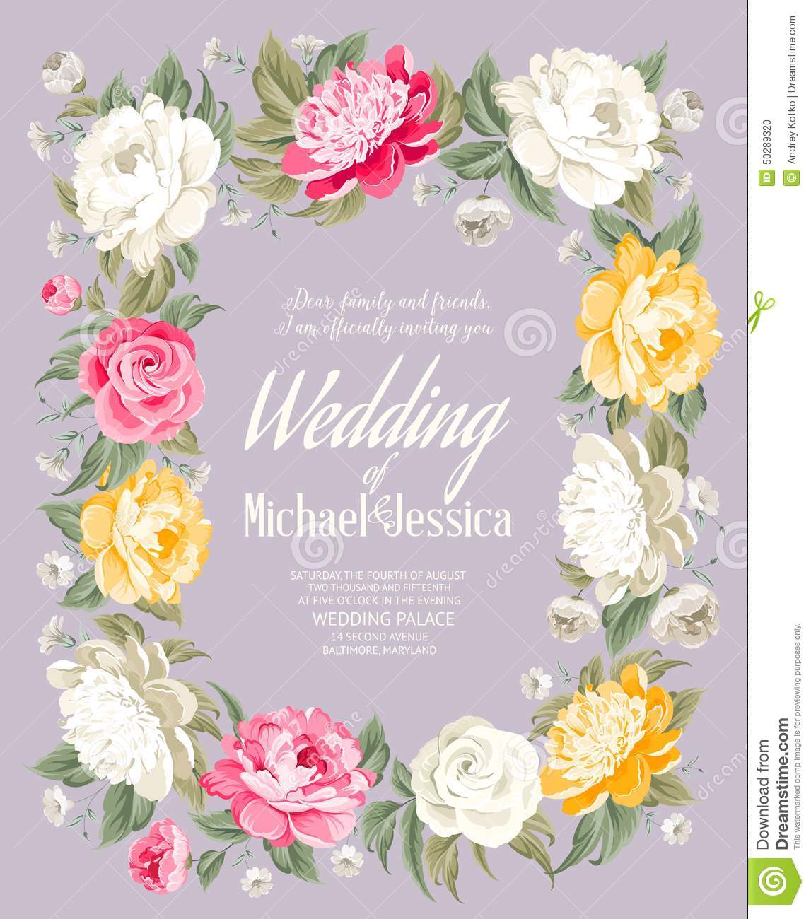 Detail Bunga Vector Undangan Nomer 44