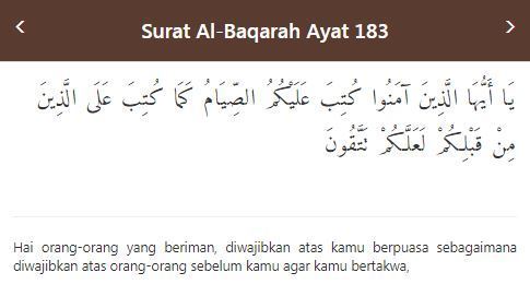 Detail Bunyi Surat Al Baqarah Ayat 183 Nomer 15