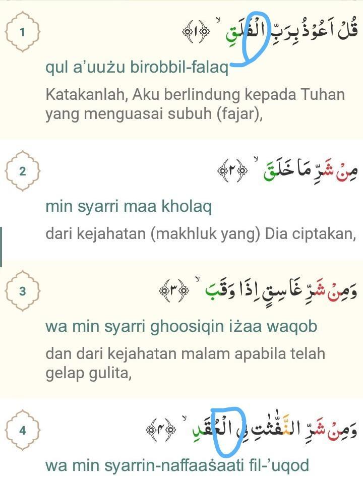 Detail Bunyi Surat Al Falaq Nomer 2