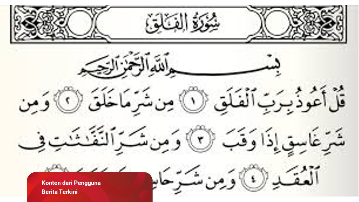 Detail Bunyi Surat Al Falaq Nomer 5