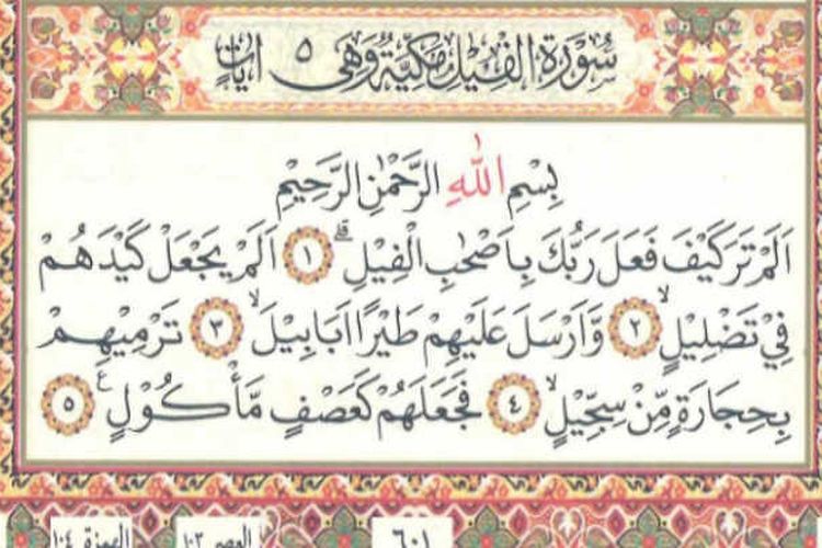 Detail Bunyi Surat Al Fiil Nomer 43