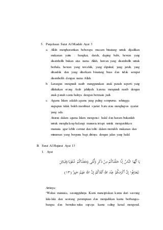 Detail Bunyi Surat Al Maidah Nomer 37