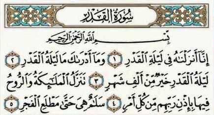 Detail Bunyi Surat Al Qadr Nomer 2