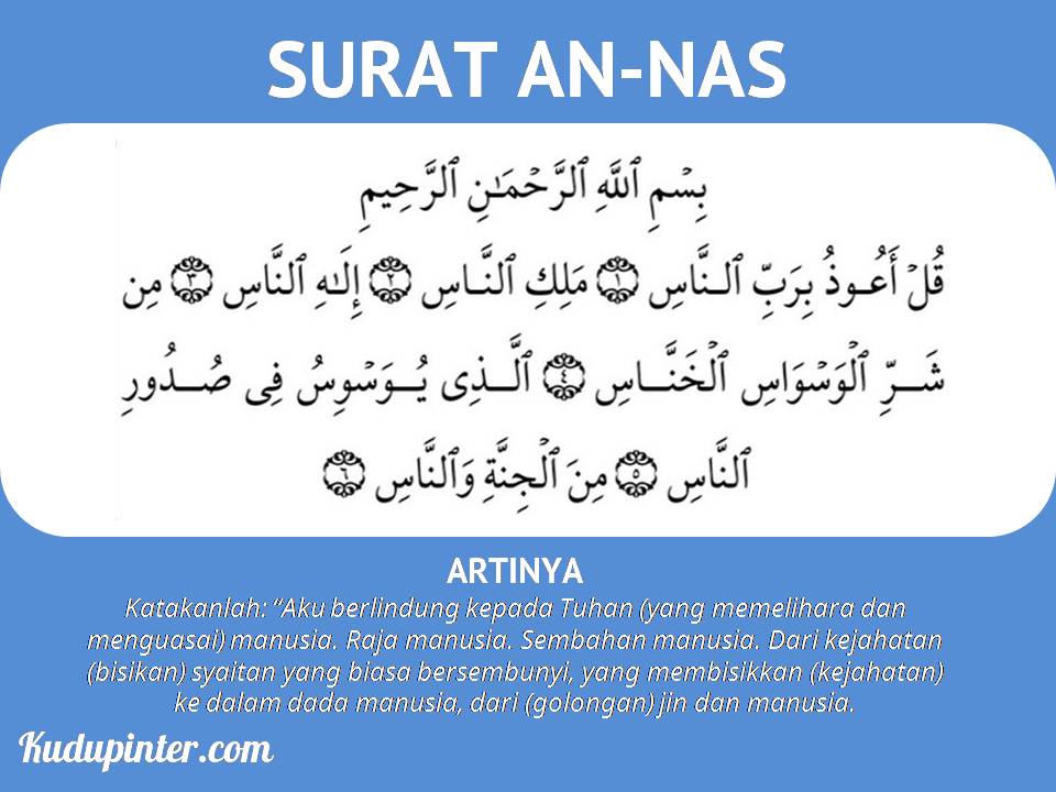 Bunyi Surat Annas - KibrisPDR