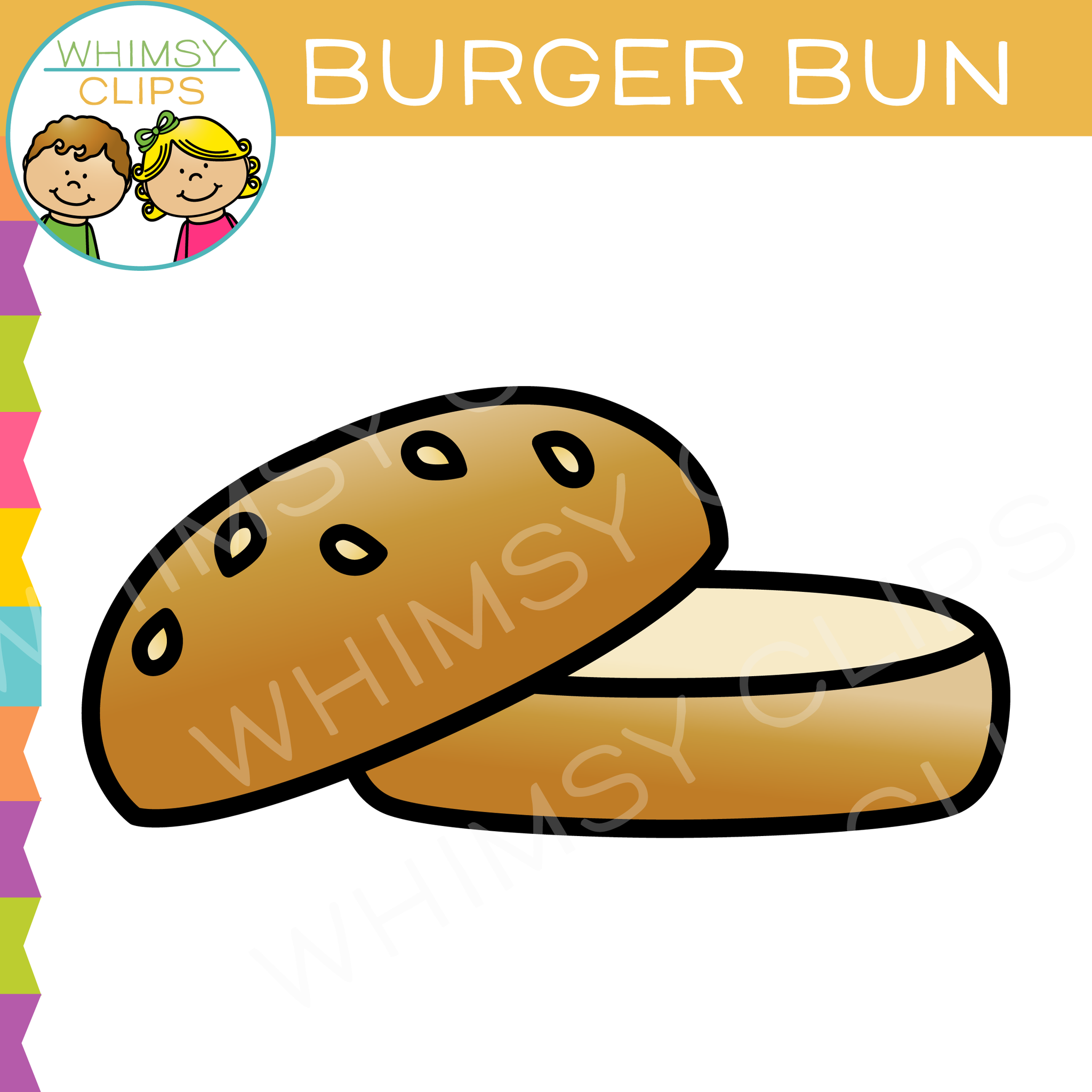 Detail Burger Bun Clipart Nomer 49