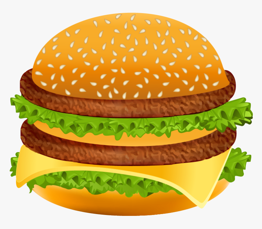 Detail Burger Clipart Transparent Background Nomer 10