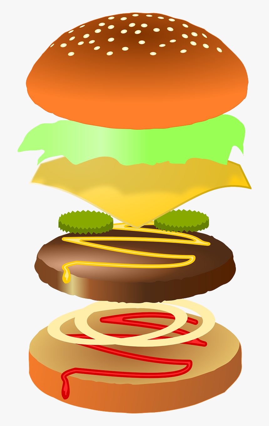 Detail Burger Clipart Transparent Background Nomer 20