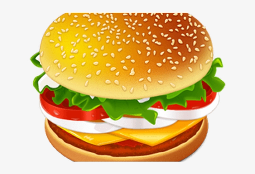 Detail Burger Clipart Transparent Background Nomer 31