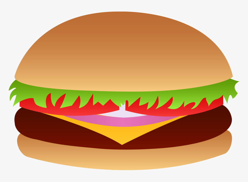 Detail Burger Clipart Transparent Background Nomer 34