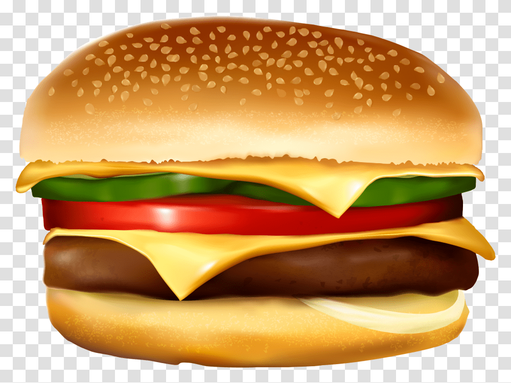 Detail Burger Clipart Transparent Background Nomer 38